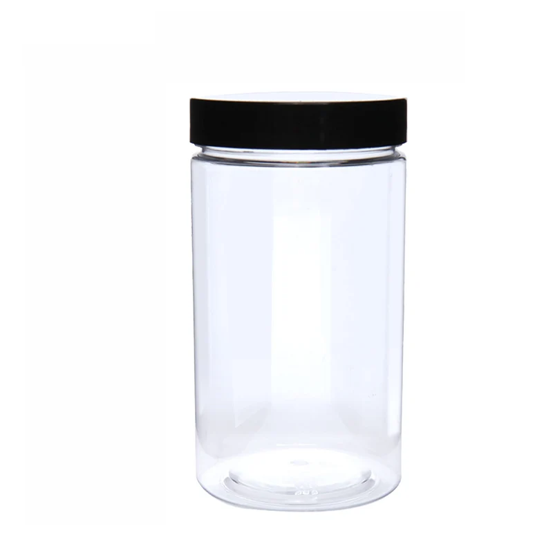 

Round transparent storage tank Food Container Plastic Kitchen Refrigerator Multigrain Storage Tank Dried Fruit Sealed Cans
