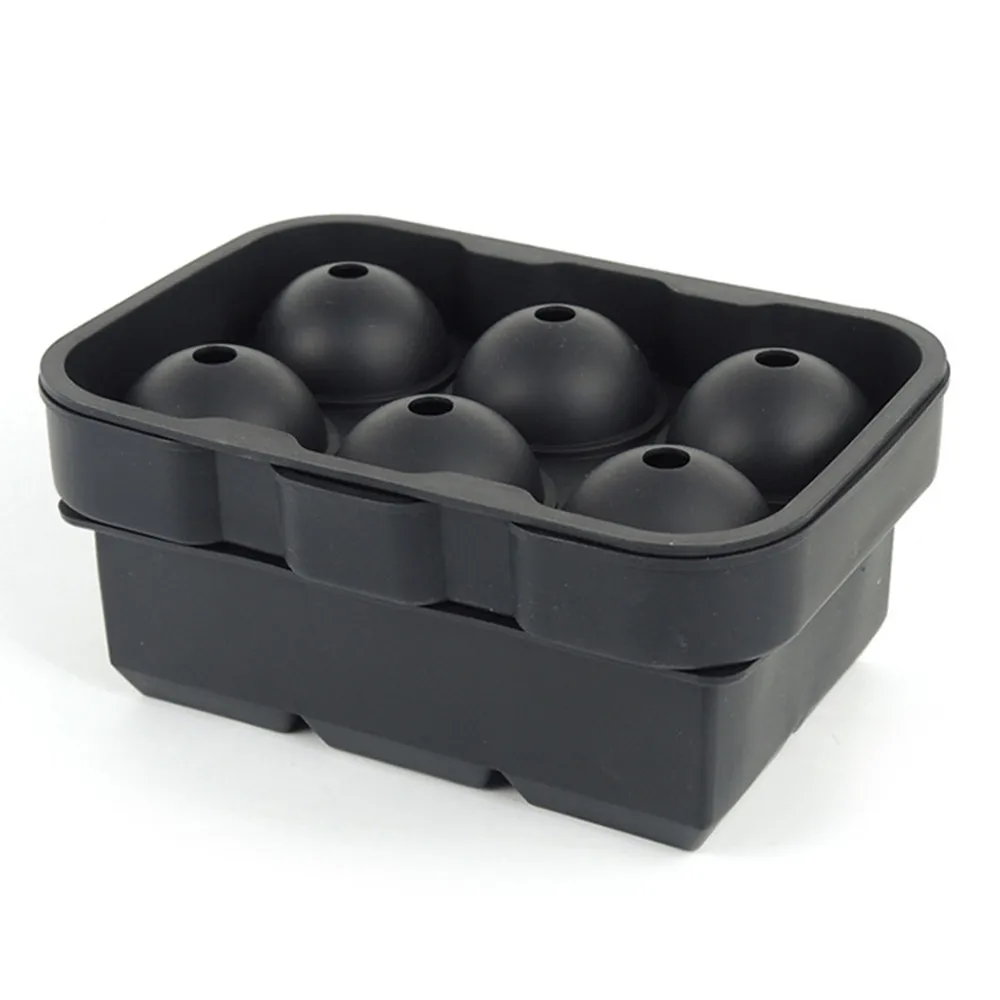 2 шт Замороженные 6 силиконовых ледяных шариков квадратных кубиков лоток