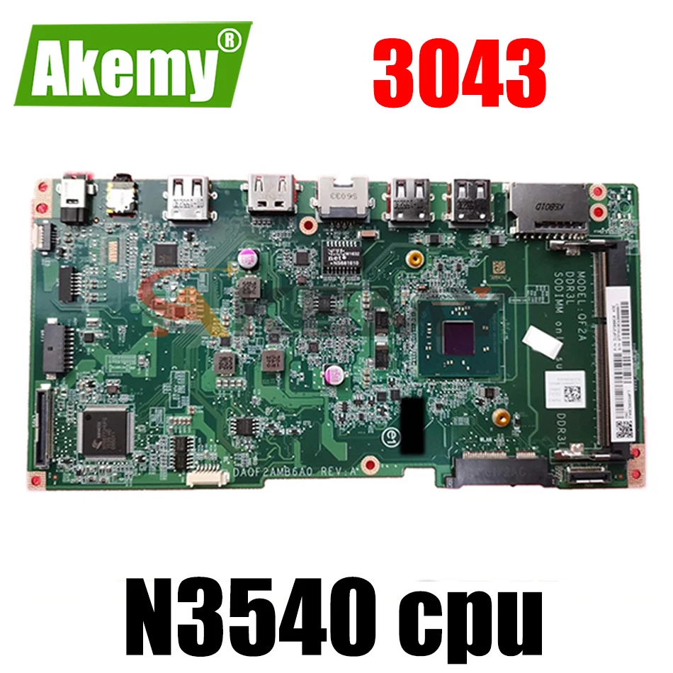 Оригинальная материнская плата для ноутбука DELL Inspiron 3043 Pentium N3540 CN-0MFRMC 0MFRMC DAQF2AMB6A0