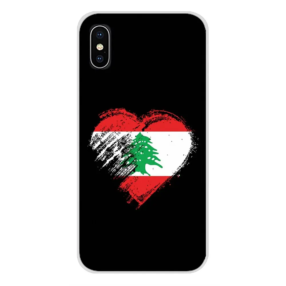 For Apple iPhone X XR XS 11Pro MAX 4S 5S 5C SE 6S 7 8 Plus ipod touch 5 6 Lebanese Lebanon Flag Accessories Phone Shell Covers | Мобильные