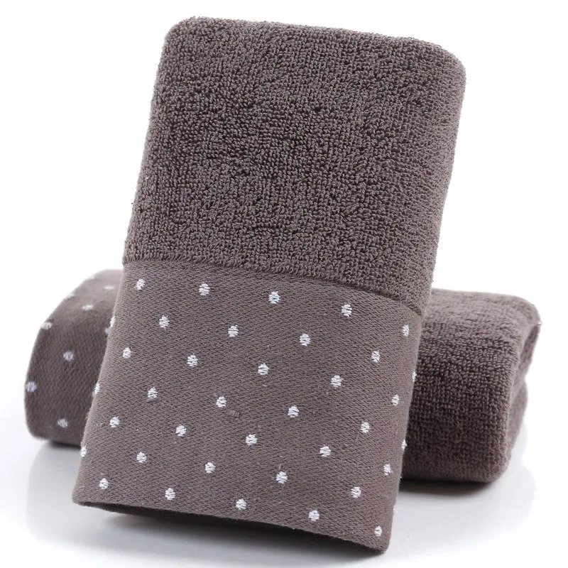 Горячее предложение 1 шт. горячее полотенце для лица с принтом в горошек мягкое 100%