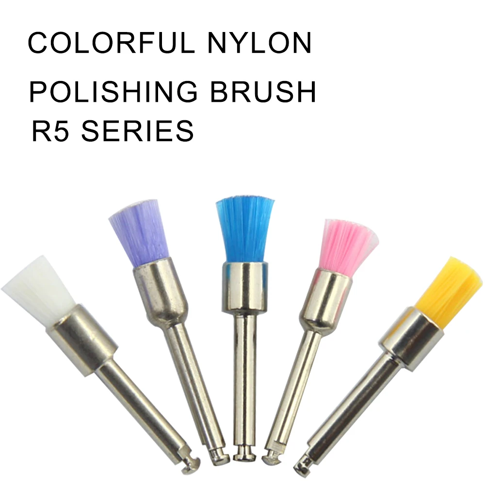 5 шт./упак. нейлоновая зубная полировальная щетка керамический инструмент для