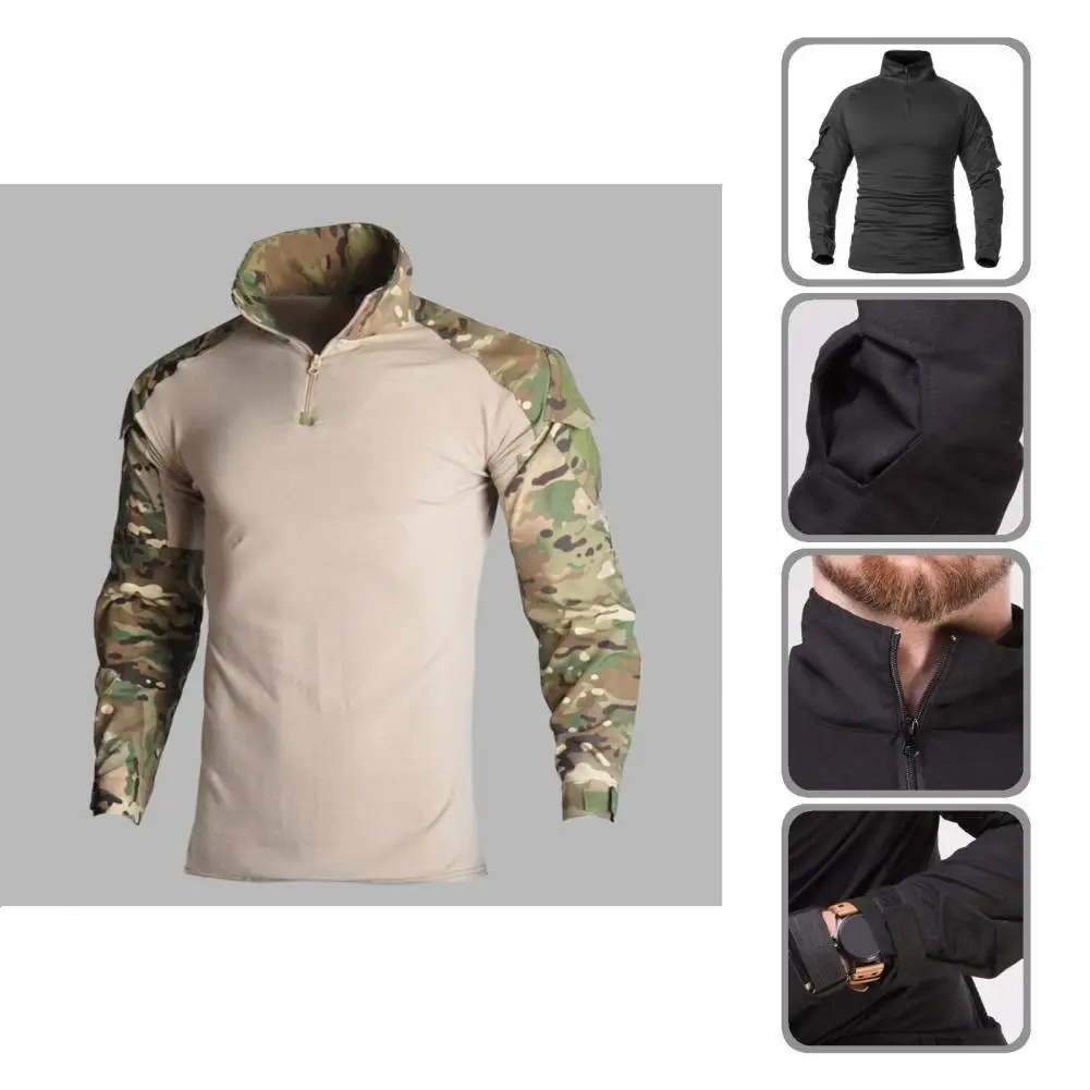 

Clothes Great Long Sleeve Autumn Shirt Slim Men Combat T-shirt All Match for Outdoor