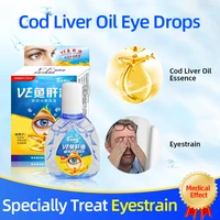 15ml cod liver oil eye drops relieves dry eyes anti itchy removal fatigue eyes health care liquid health products