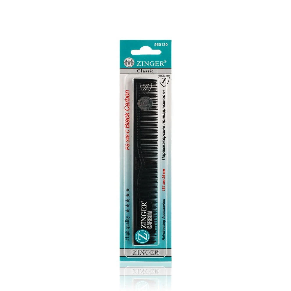 Comb hair comb Zinger PS348C Carbon Black care accessories Brushes Combs Baby Mother Kids |