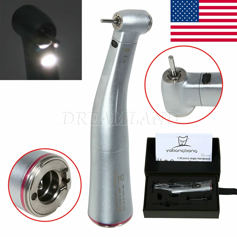 1 to 5 led handpiece NSK Стиль стоматологический бесщеточный светодиодный Электрический микромотор 1:5 увеличение наконечника - Цвет: 1 to 5 led handpiece