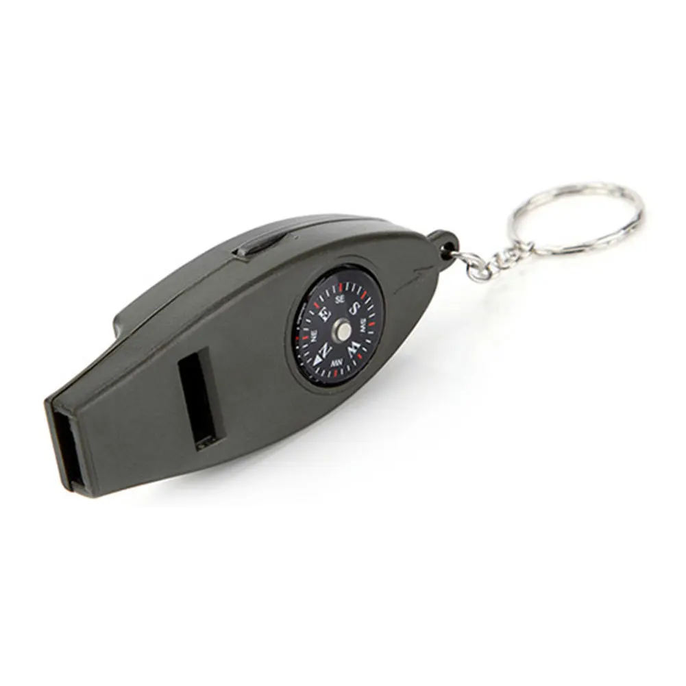 1 предмет Новинка Компас черный спасательный свисток 4 в выживания кемпинговый