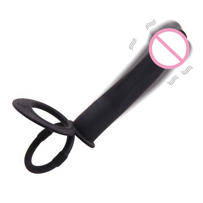 Мягкий Двойной вибратор секс-игрушка в виде пениса Вибратор strapon Вибрирующая