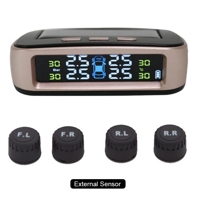 External Sensor Солнечный TPMS датчик давления в шинах, Автомобильный датчик в режиме реального времени, внешний датчик s TP068, ЖК-дисплей, система мониторинга давления в шинах - Тип: External Sensor