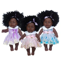 new 30cm dolldress christmas best gift for baby girls black toy mini cute explosive hairstyle doll children girls