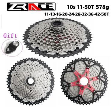 ZRACE 10 скоростей 11 50T 42T 46T кассета s 20s 30s Freewheel для MTB горный велосипед запчасти K7 XT SLX