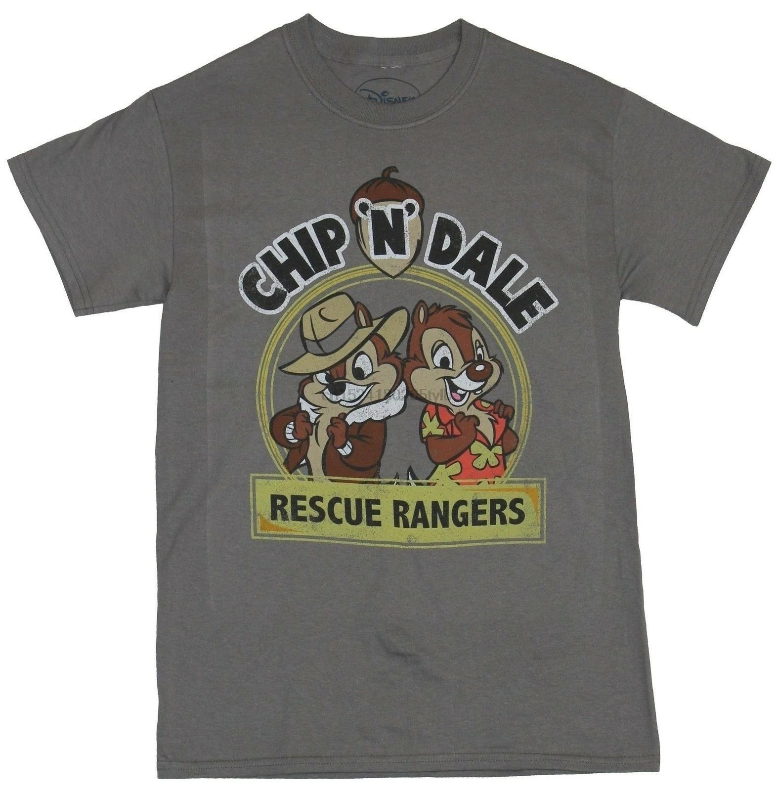 

Chip N Dale Rescue Rangers Mens T-Shirt - Back to Back Circle Logo Image