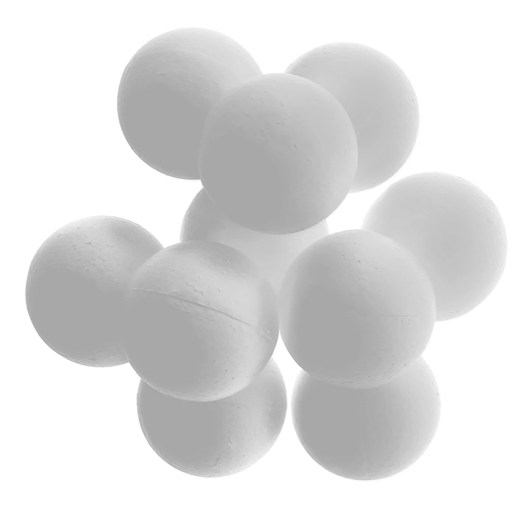 

10 Pieces 90mm Modelling Polystyrene Styrofoam Foam Ball White Craft Balls DIY Christmas Party Decoration Gifts