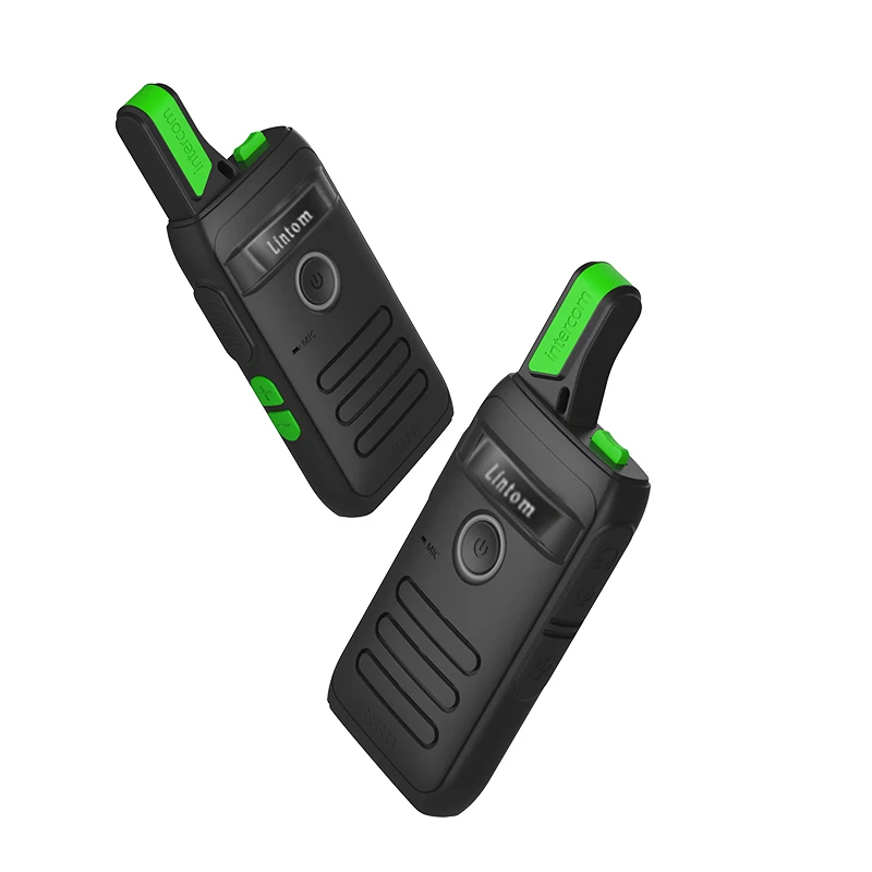 Rechargeable Long Range Two-Way Radios with Earpiece 2 Pack Walkie Talkies Li-ion Battery and Charger Included