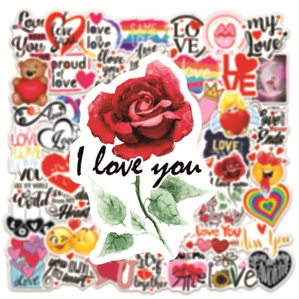 50/100 шт Любовь наклейки для Тетрадь ноутбук Скрапбукинг Материал на машину