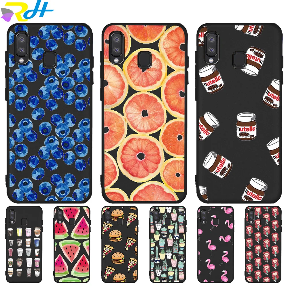 Крышка для samsung Galaxy A7 A9 2018 Coque Etui A30 40 50 70 A6 A8 плюс A320 чехол Фламинго неоновые кактус