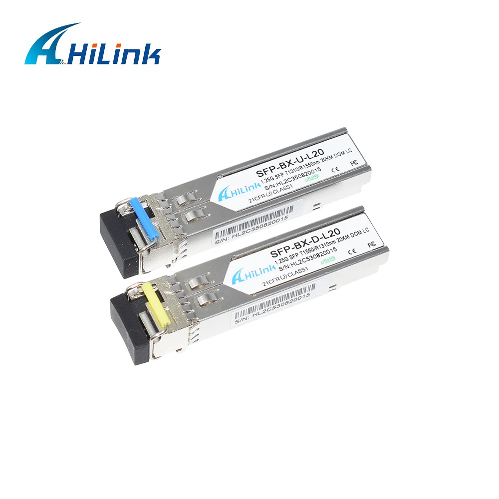 Одноволоконный мини GBIC 1G 1 25G 1310nm/1550nm 20km DOM BiDi SFP LC | Мобильные телефоны и аксессуары
