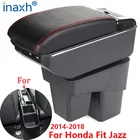Подлокотник для Honda Jazz, подлокотник для Honda Fit Jazz 2, подлокотник для автомобиля 2014-2020, 2015, 2016, 2017, 2018, 2019, ящик для хранения, автомобильные аксессуары