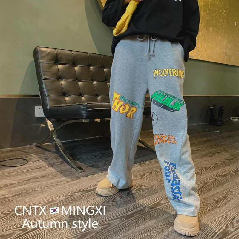 Детская одежда осень 2020 новые детские трикотажные штаны повседневные брюки для