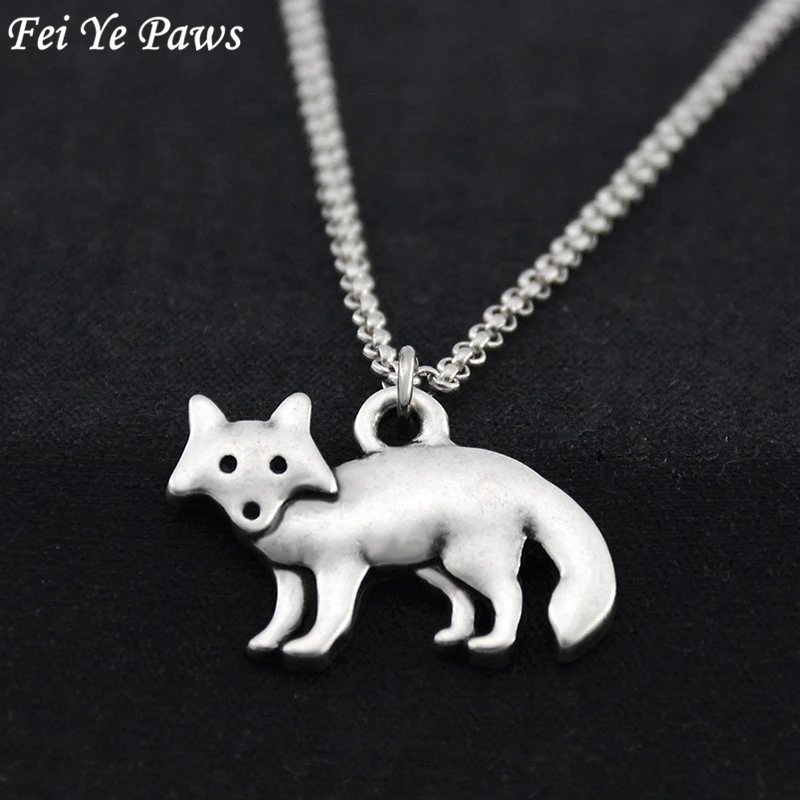 Винтажная Длинная цепочка Fei Ye Paw из нержавеющей стали Очаровательное ожерелье с