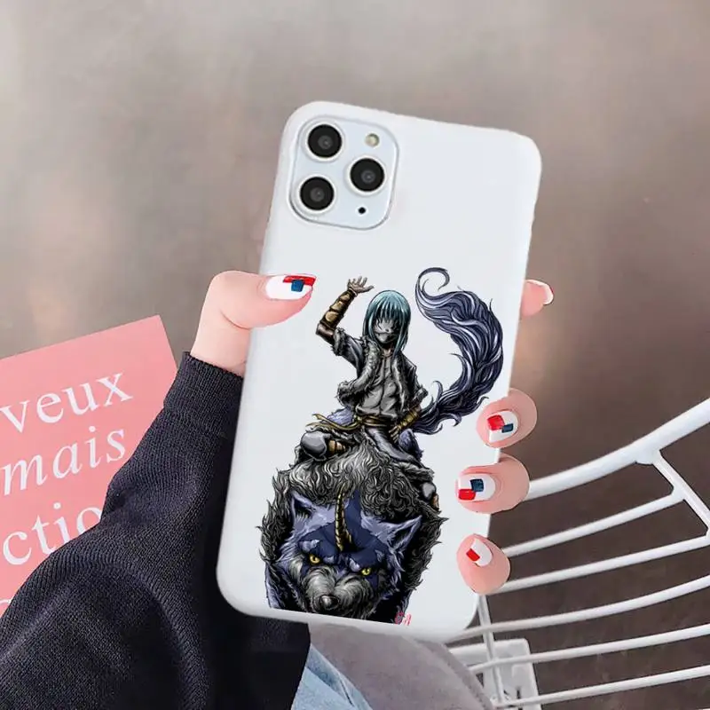 

Anime girl Rimuru Tempest Phone Case Candy Color for iPhone 6 7 8 11 12 s mini pro X XS XR MAX Plus