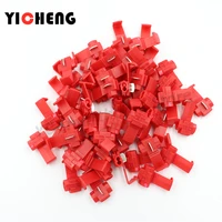 100pcs cable connector quick lock terminal red22 18awg blue18 14 awg yellow12 10awg speaker binding post wire connector