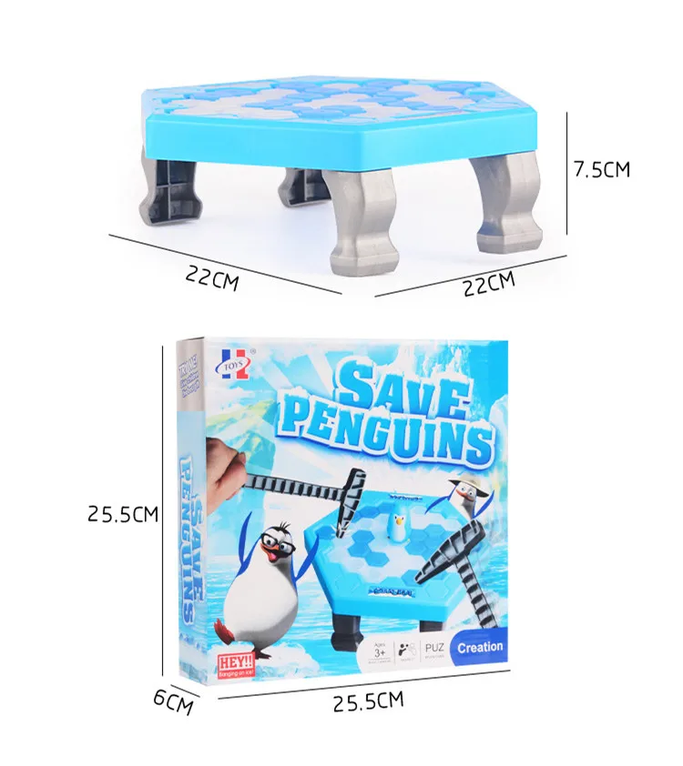 

Save Penguin Trap Board Game Parent-child Interactive Entertainment Table Toys Stress Reliever Kids Adult Toy Desktop Game