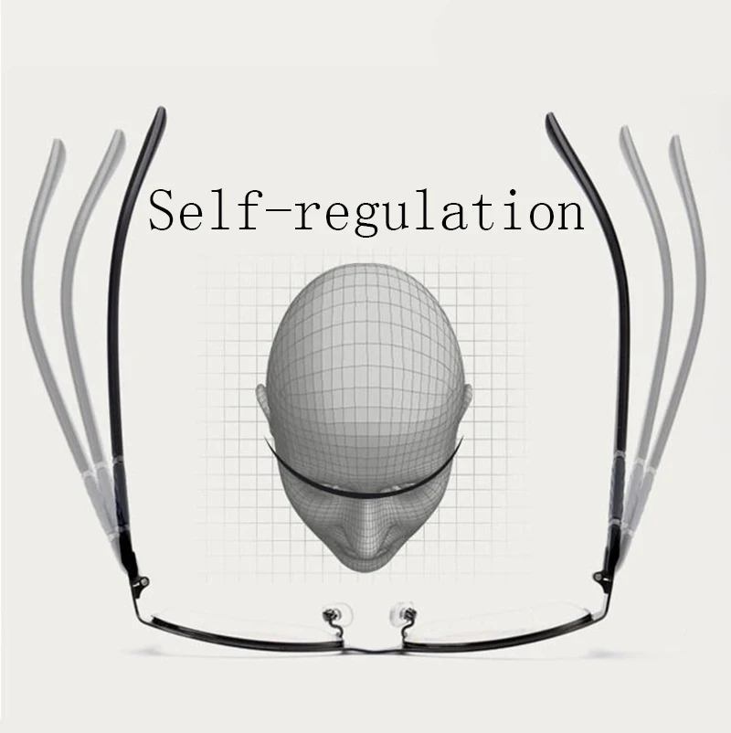 Мужские очки для чтения высококачественные металлические Полуободковые с