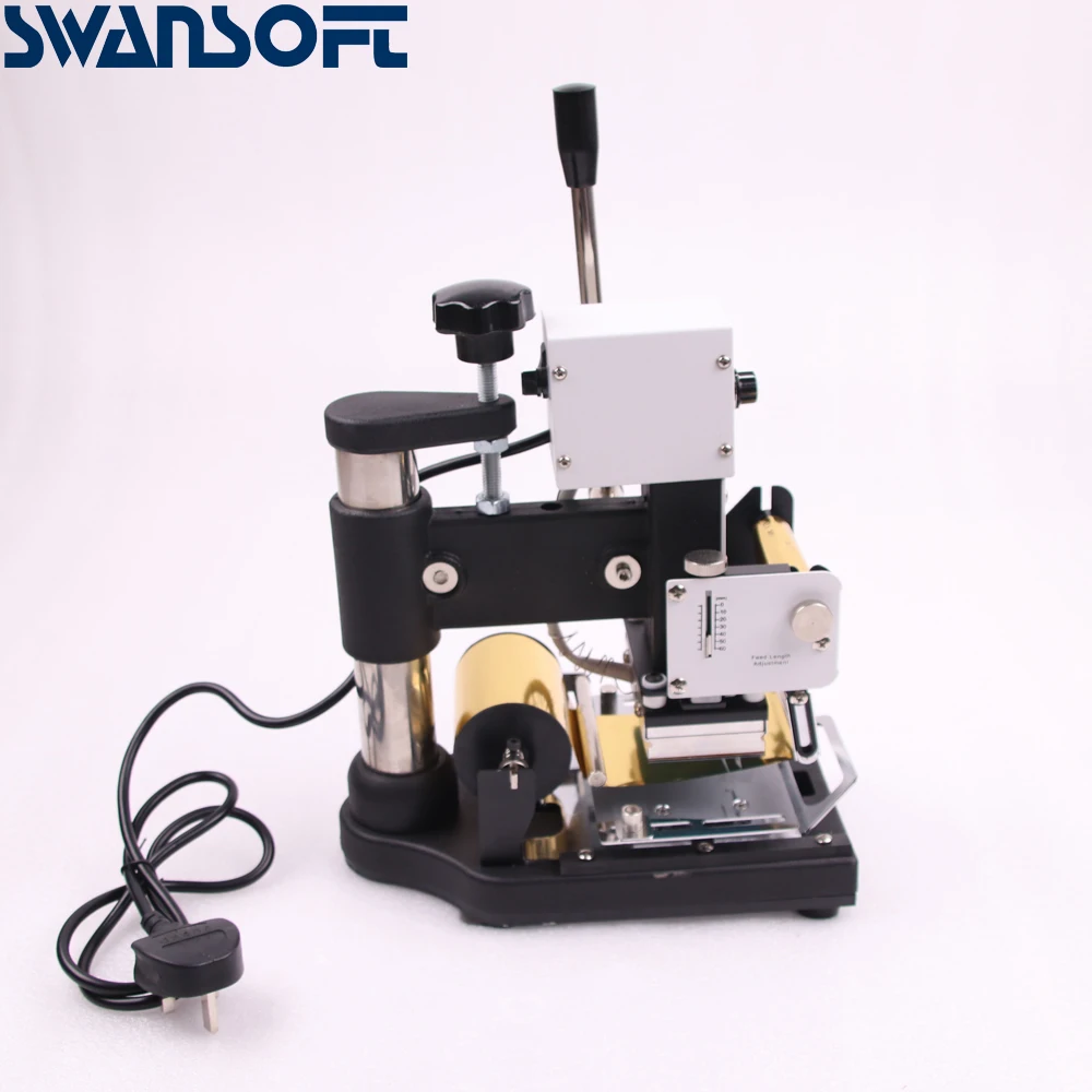 SWANSOFT Hot tipper for pvc card and member hot stamping machine WT-90AS Digital display type | Дом и сад