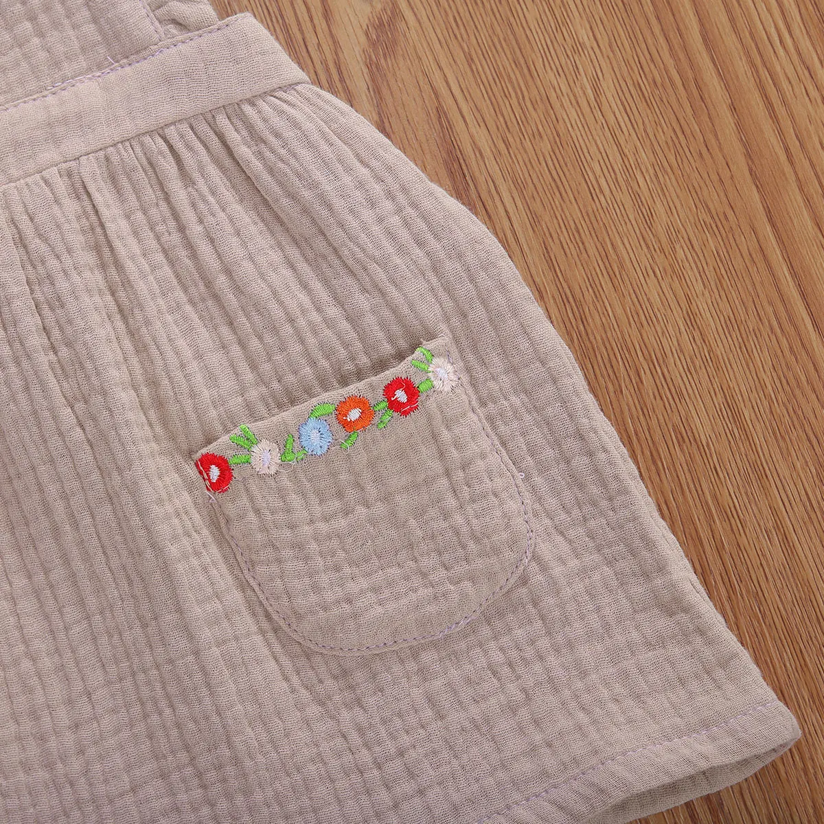 Летнее платье детское платье-комбинезон для девочек Однотонный сарафан