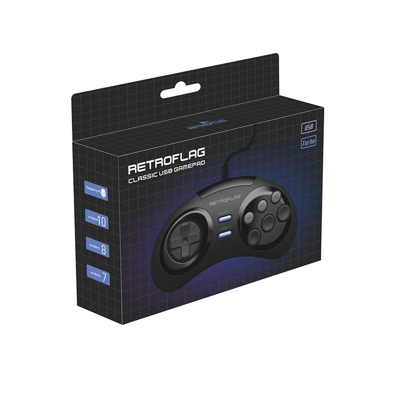 Чехол MEGAPi Retroflag с классическим проводным USB геймпадом игровой контроллер