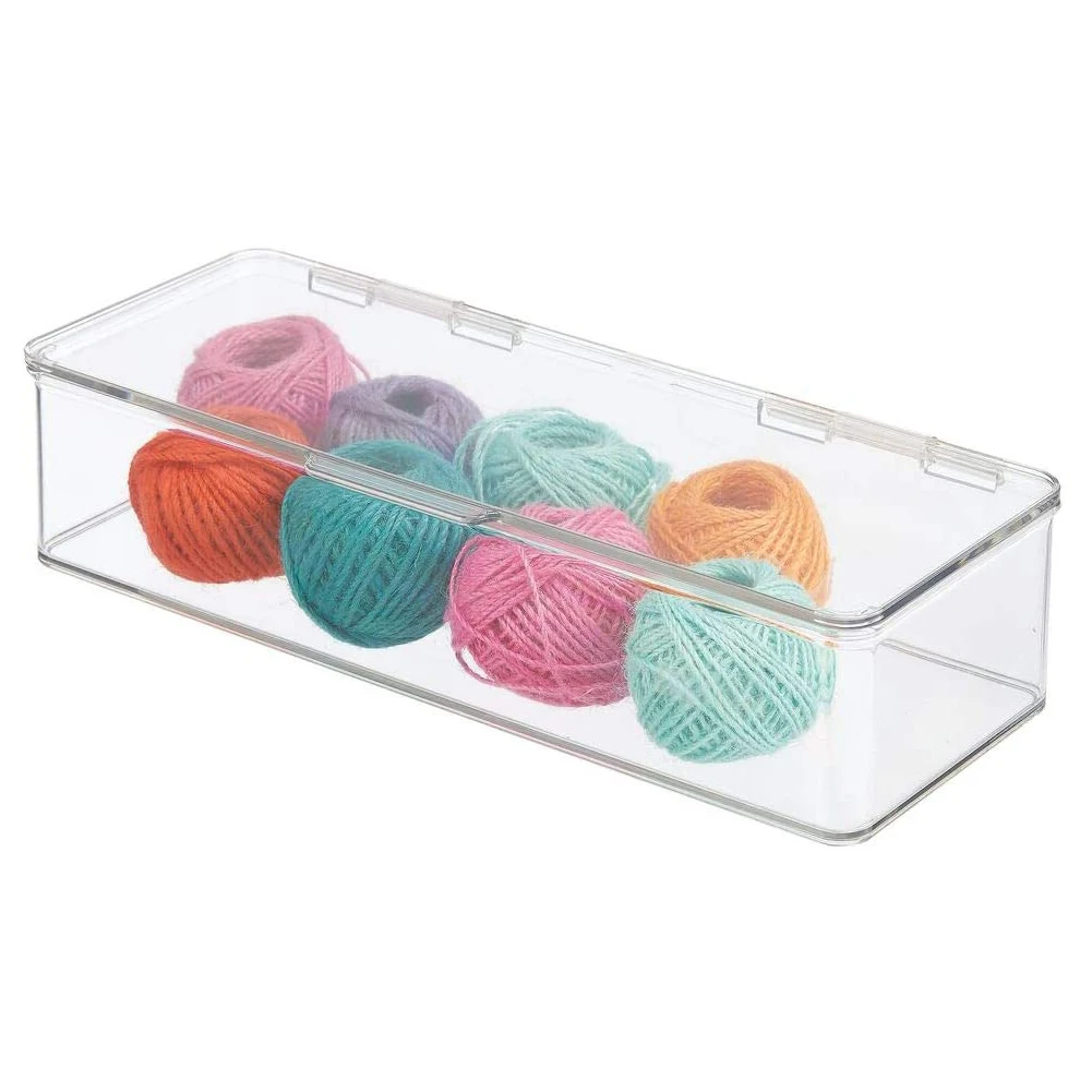 

Plastic Storage Box Stackable Multifunction Craft Storage Container Box for Home Office Portable Stackable Storage Case