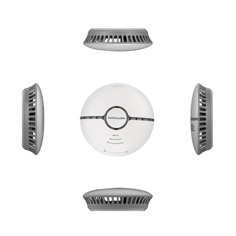 Wireless Smoke Detector Wifi Tuya Smart Life Fire Alarm Sensor Standalone Anti Cigarette Security Google Alexa | Безопасность и
