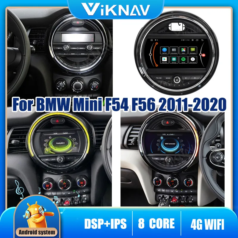 

Автомагнитола 2 din, Android 10,0, мультимедийный проигрыватель для BMW Mini F54 F56 2011-2020, навигация, беспроводная автомобильная стереосистема для Carplay