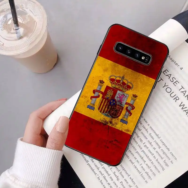

Spain Flag Bullfight Case Coque Fundas for Samsung Galaxy S10 E S20 Ultra S8 S9 PLUS J6 Cover Accessories