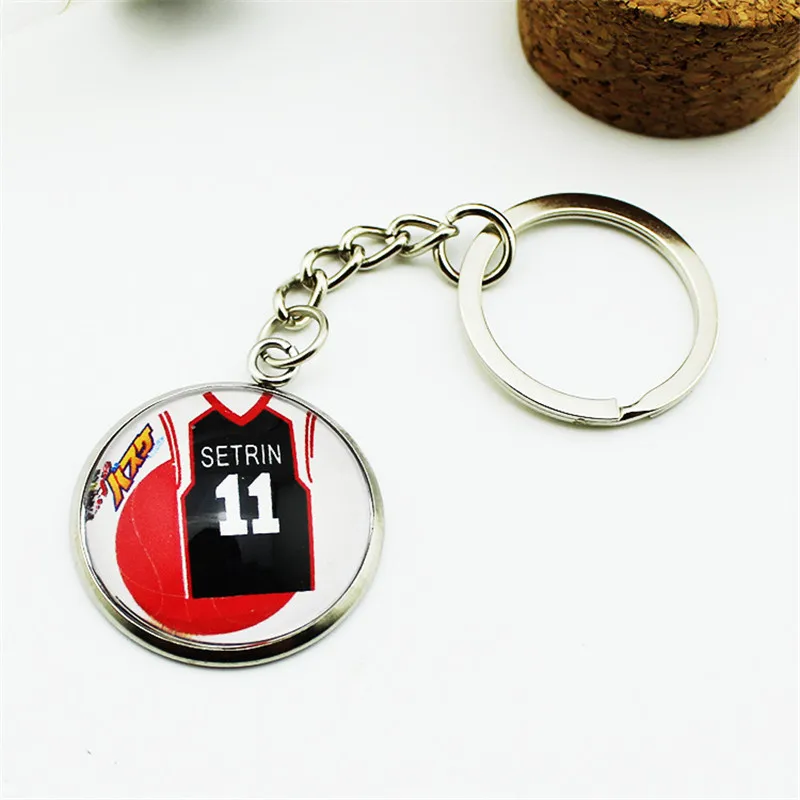 

Free Shipping 2 Styles Anime Kuroko's Basketball Key Chain Cute Glass Dome Car Keychain Friends Gift Chaveiro