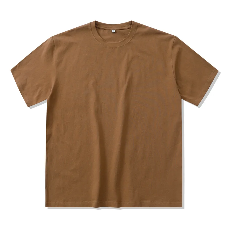 

Spring and summer cotton T-shirt men 2021 simple O-neckline elastic solid color new clothes casual T-shirt men's street T-shirt