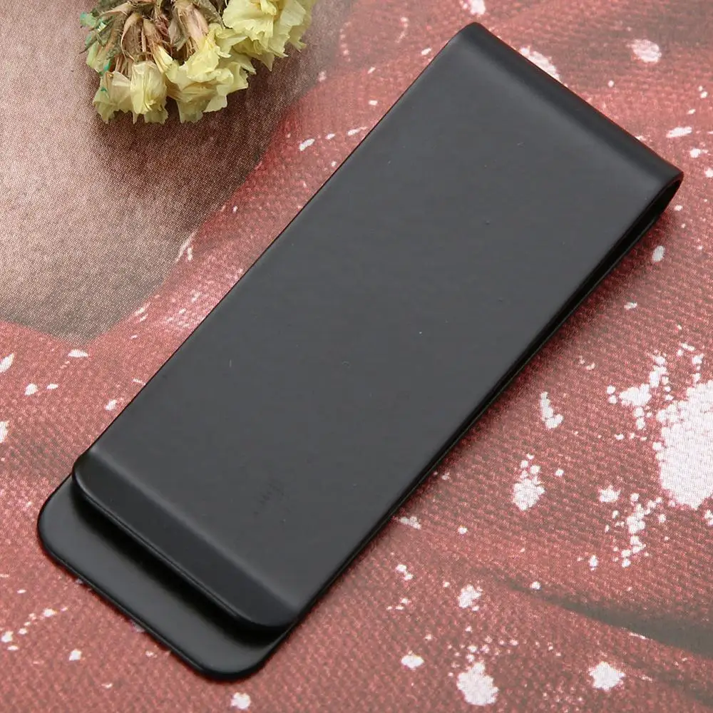

Metal Stainless Steel Card Folder Double Sided Wallet Card Holder Slim Clip Money Clips Collar Clip for Pocket Holder