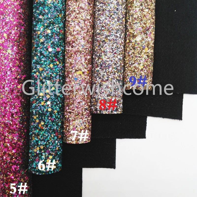 Блестящий виниловый мини ролл 30X134CM для бантов массивная блестящая кожаная ткань