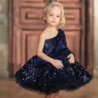 Роскошное детское платье принцессы блестящее платье с блестками для девочек 12 лет 14 лет элегантное вечернее платье русалки для подроствечерние