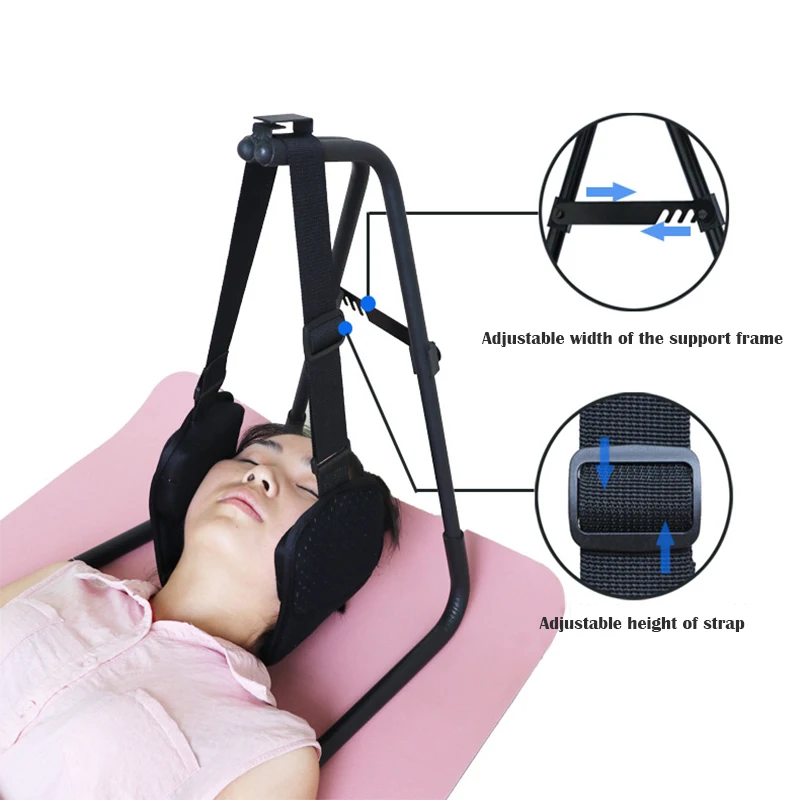 Neck Head Hammock For Text Cervical Back Pain Relief With Free Eye Mask And Durable Elastic Safety Portable Shoulder Relaxer New