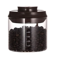 coffee canister airtight storage coffee beans container glass jar with release valve food container for beans sugar flour cookie