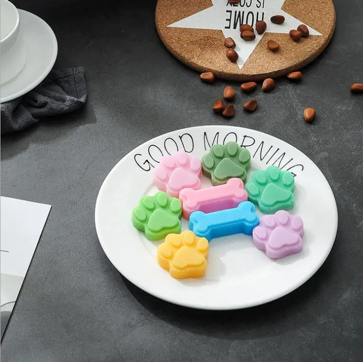 2 шт./лот форма для торта в форме кошачьей лапы и собаки льда силиконовая мыла