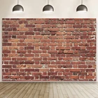 Гранж красная кирпичная стена фотография фон видео Шоу домашних животных Портрет фон фотостудия фотосессия фонзон виниловый постер