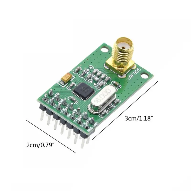 

NRF905 Wireless Transceiver Module PTR8000+ 433/868/915MHz Transmitter Receiver