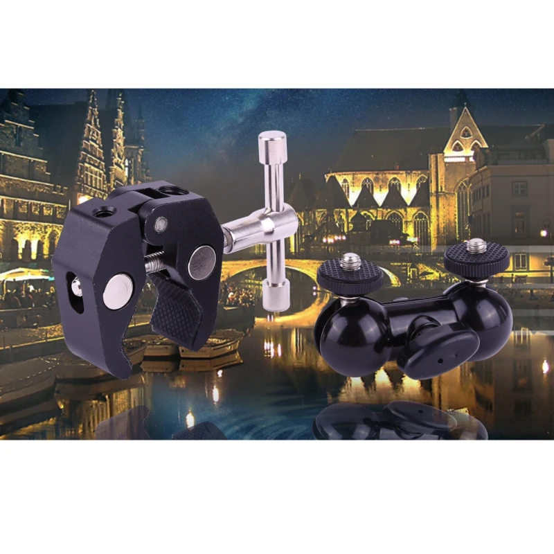 EDAL SmallRig крутой шаровой рычаг Супер зажим Крепление двойной шариковый адаптер с