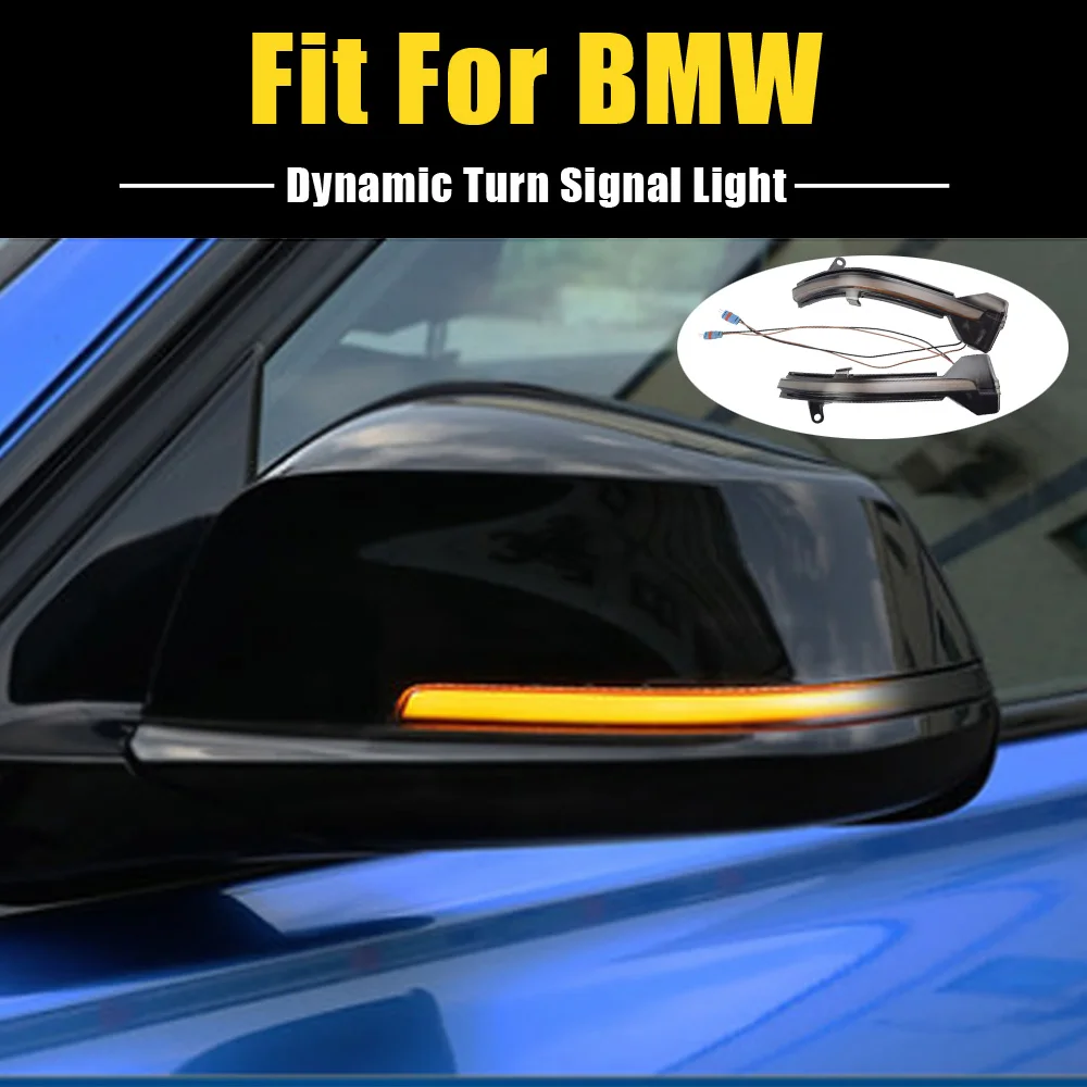 

LED Dynamic Turn Signal Blinker Sequential Side Mirror Indicator Light For BMW 5 6 7 Series F10 F11 F07 F06 F12 F13 F01 F02