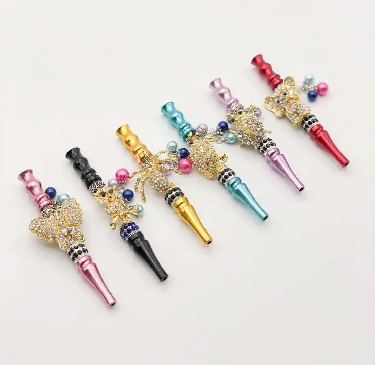 

5pcs Jewelry Alloy Shisha Hookah Mouth Tips Chicha Filter Tip Hookah Mouthpiece Detachable Tips Hookah Mouth