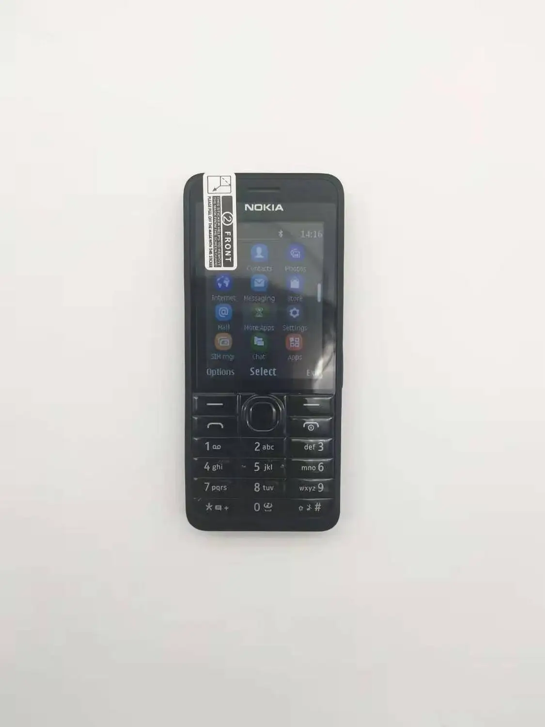 Горячая Распродажа разблокированный Nokia 301 GSM 2,4 ''две sim-карты МП мобильный телефон Восстановленный - Цвет: Черный