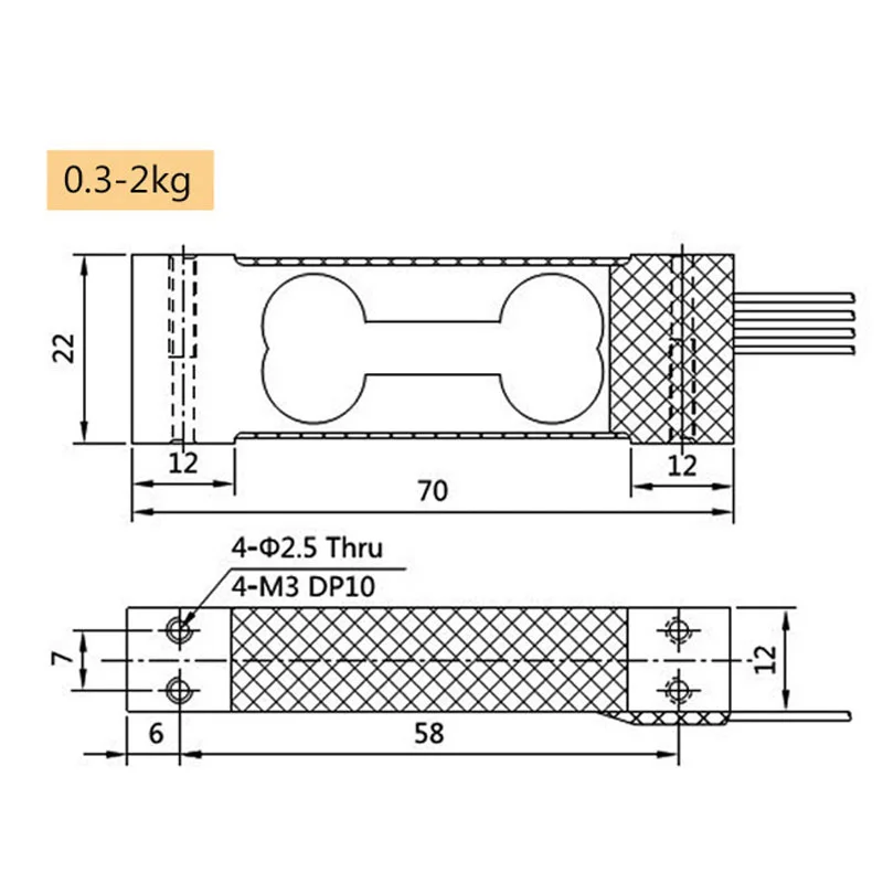 Небольшого размера Прямая поставка с завода Cantilever однолучевой датчик веса
